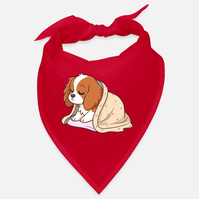 Chiot dormeur sous couverture Bandana