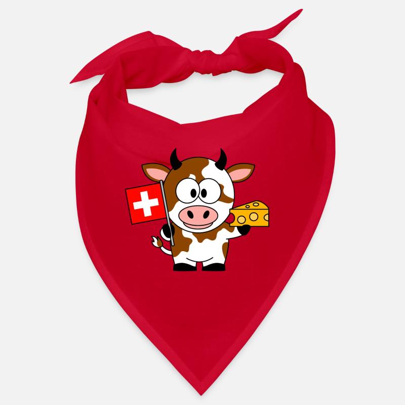 Vache au fromage du drapeau suisse Bandana