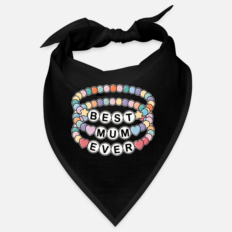 Beste Mama Ever - Perlenkette für Muttertag Bandana