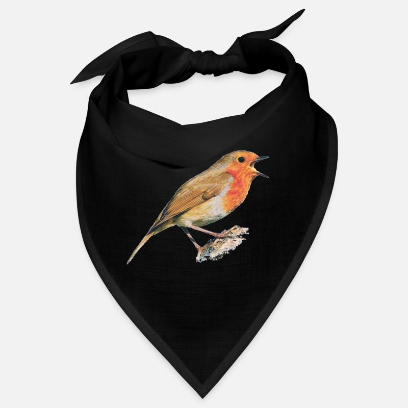 Rotkehlchen Vogel Robin Bandana