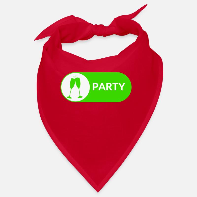 Party Button Bandana
