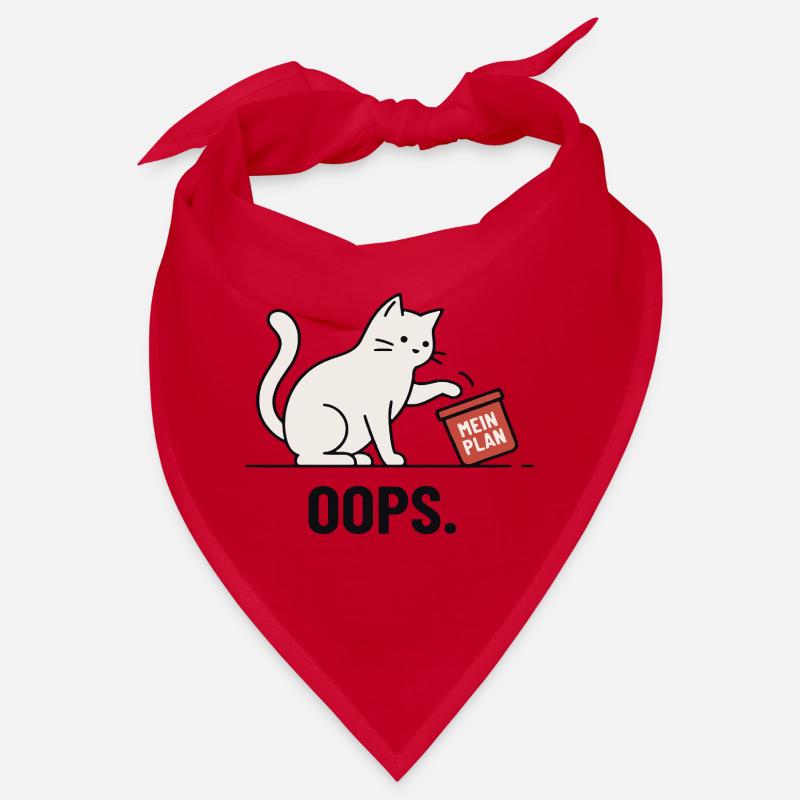 Mon plan... Oups – Chat drôle Bandana