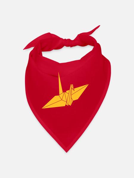 origami - Bandana - rouge - Devant
