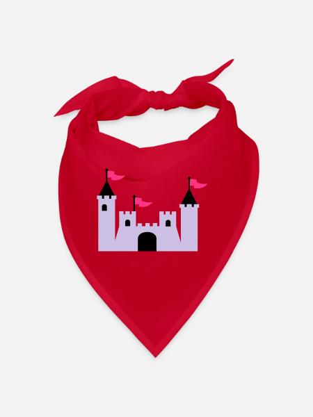 castle - Bandana - red - Front