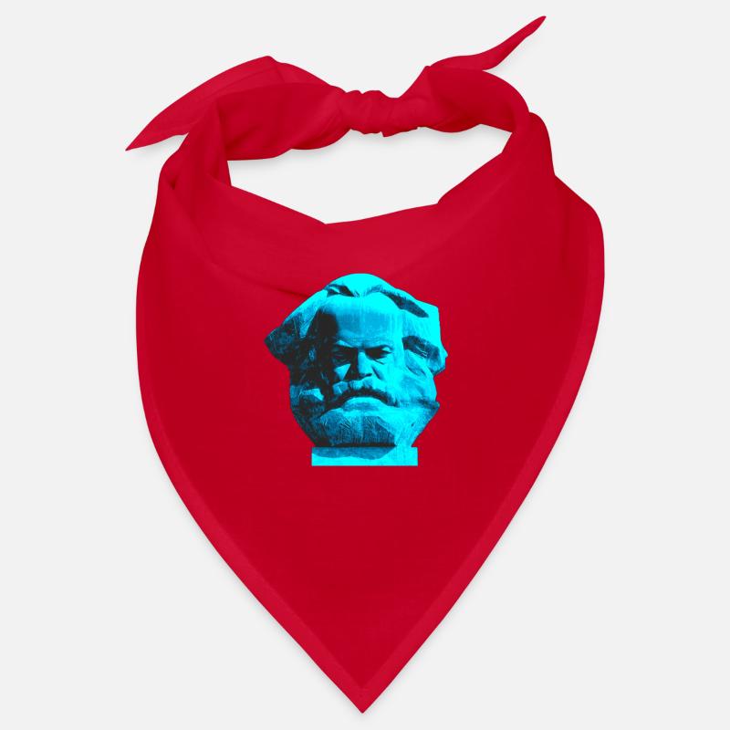 Karl Marx Monument, Chemnitz Nischel. blue Bandana