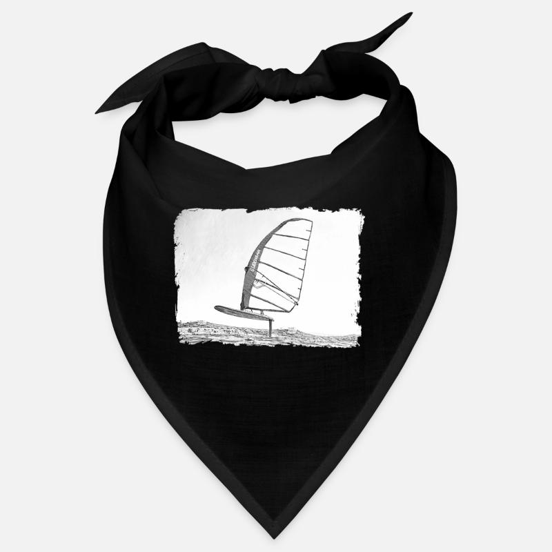 Windsurf Foil / Foiling Hand-Drawing Sketch Bandana