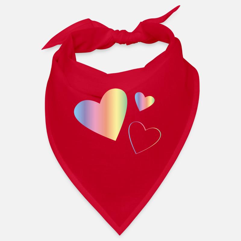 Rainbow Hearts Bandana