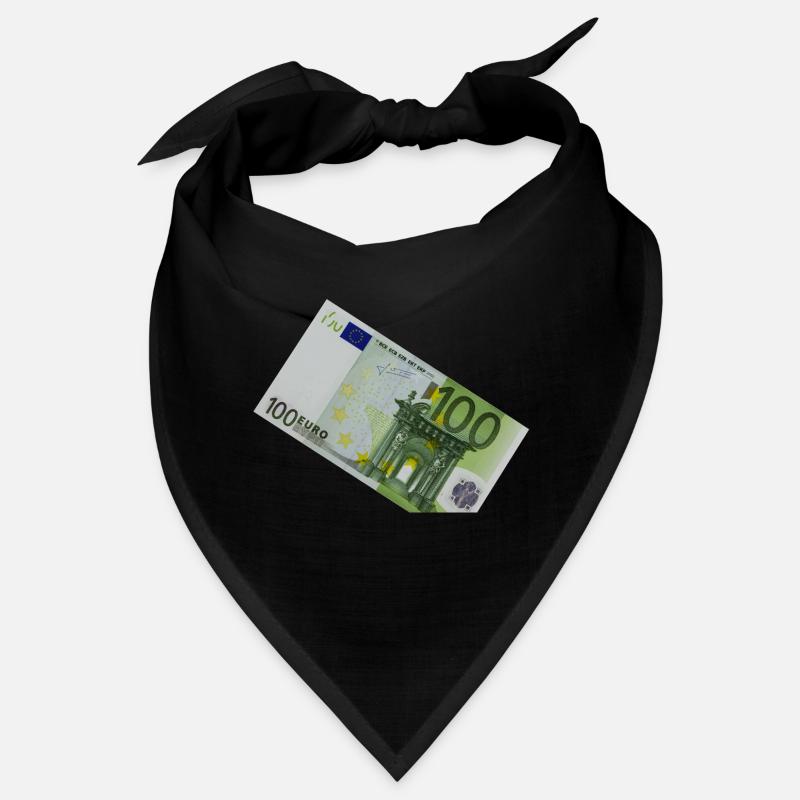 100 euro banknote on white background Bandana