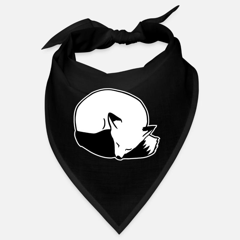 Fox Sleeping: Cute, Kawaii & Comic Style Bandana