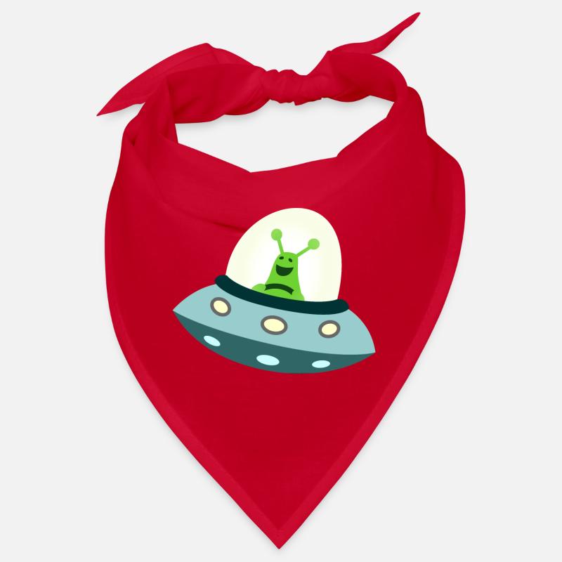 Un extraterrestre dans l’OVNI - Bandana - rouge