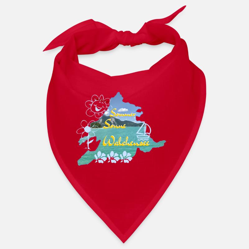 Sommer Sonne Walchensee - Bandana - Rot