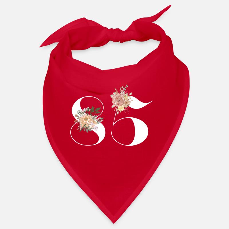 85e anniversaire fleuris (Cadeau de 85 ans) Bandana