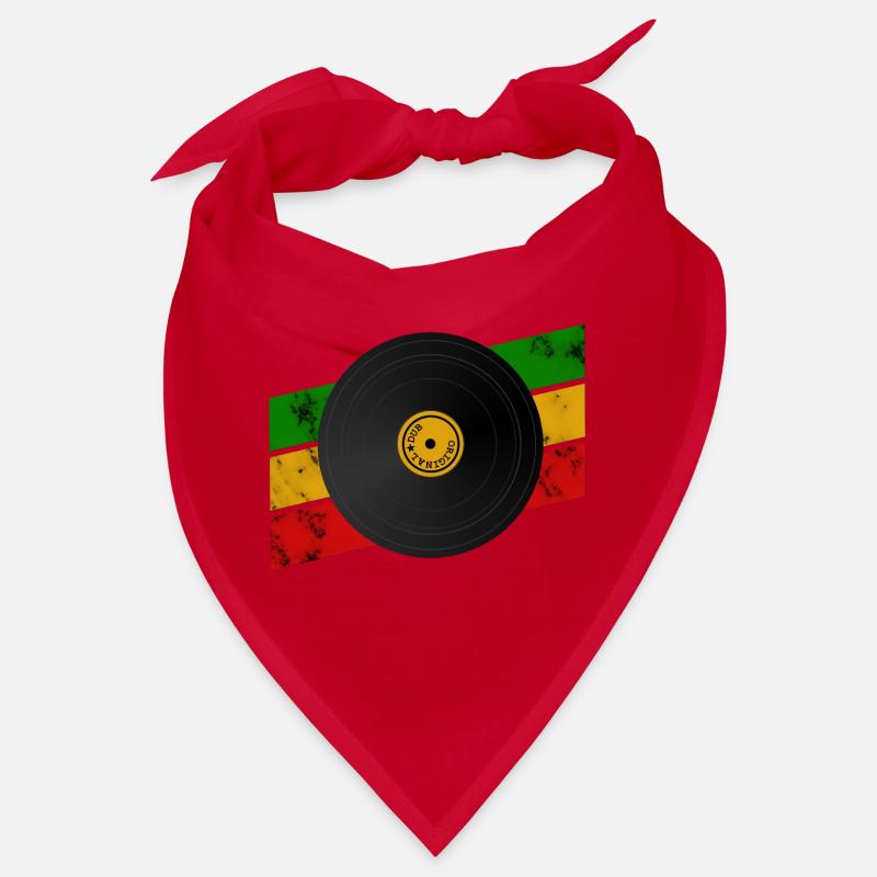 Disque de Dub Reggae - Bandana - rouge