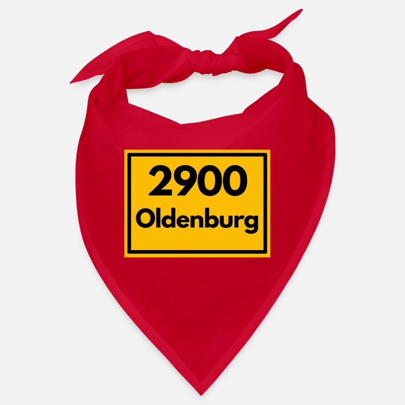 Place sign - then retro old zip code 2900 OLDENBURG Bandana