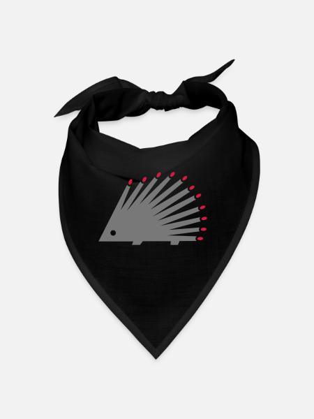Hedgehog - Bandana - red - Front