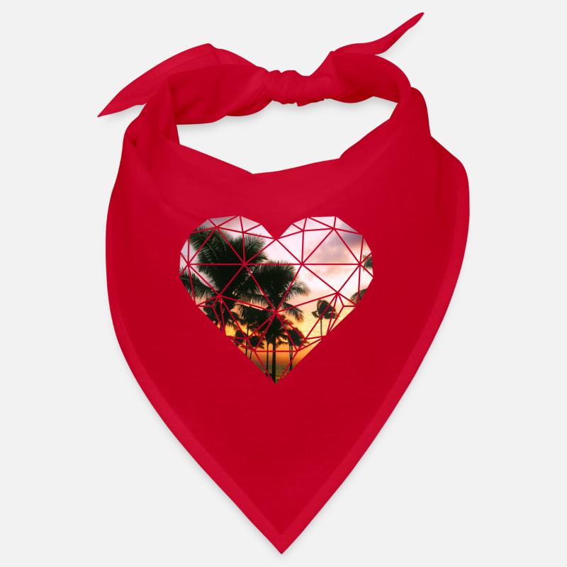 3D heart palms Bandana