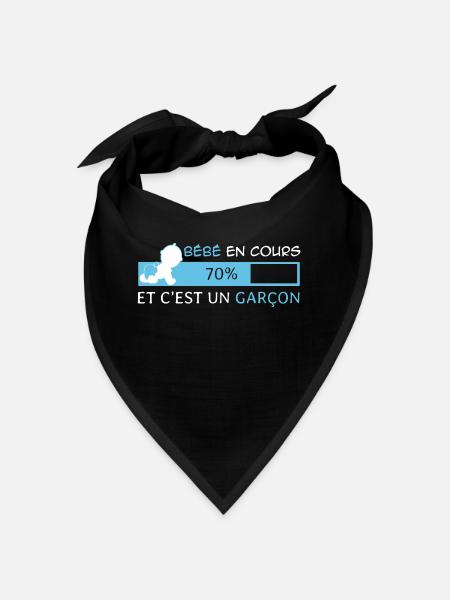 Bébé en cours et c'est un Garçon - Bandana - rouge - Devant
