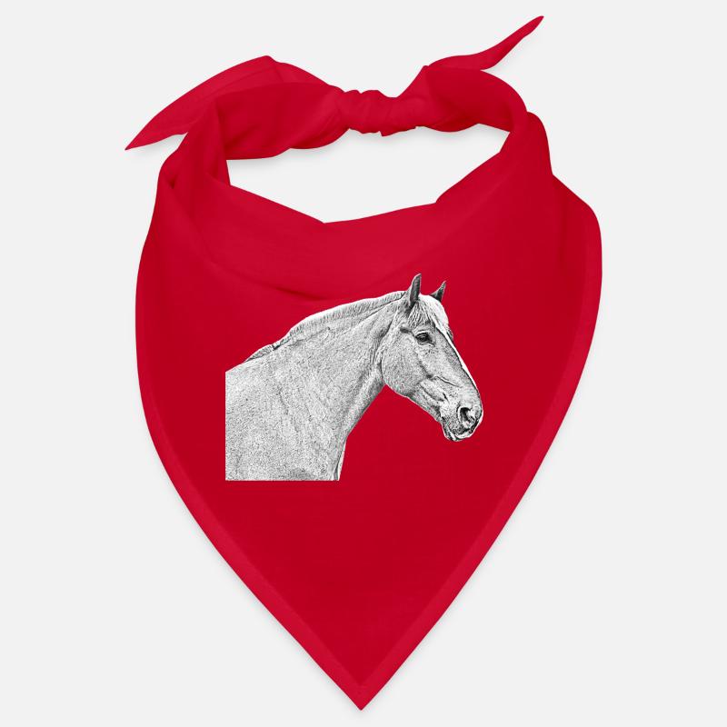 Pferdekopf Pferd Dressurpferd Pferderasse Reiten Bandana