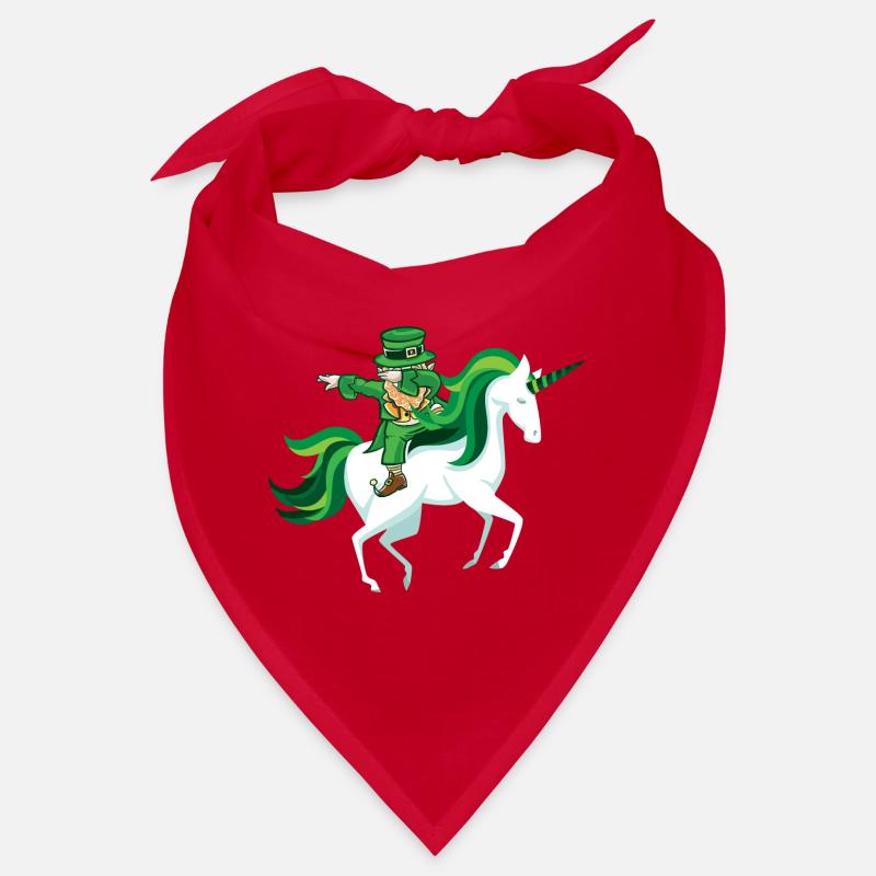 St. Patrick's unicorn dab leprechaun gift funny Bandana
