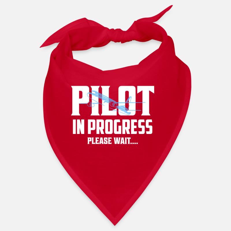 Pilot In Progress Please Wait.... Aviation Airline Bandana