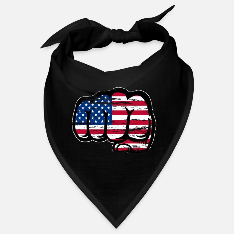 Drapeau des États-Unis Poing à main utilisé Bandana