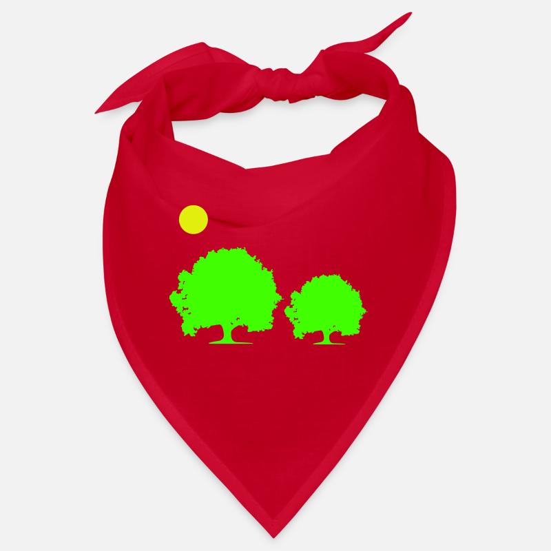 trees sun Bandana