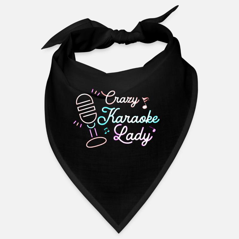 Crazy karaoke Lady chanteuse chanteuse Bandana