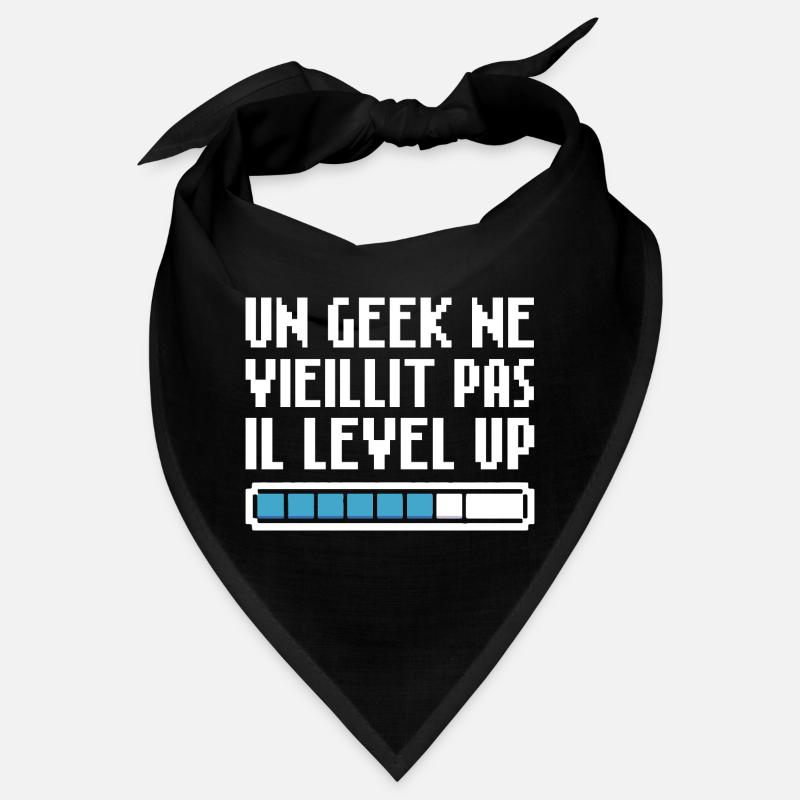 A geek doesn't get old, he level up Retro Gaming Bandana