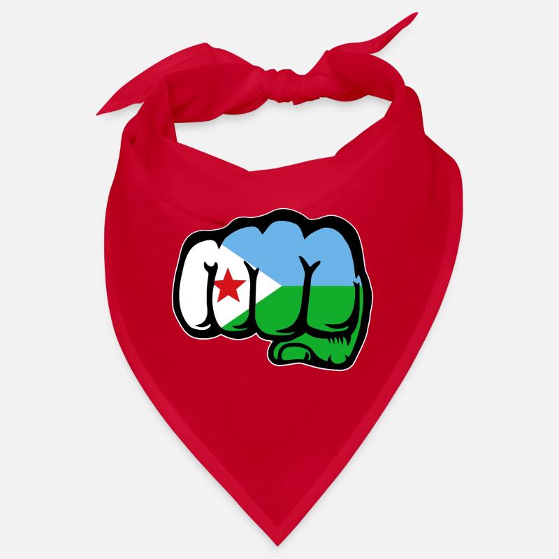 Poing du drapeau de Djibouti Bandana