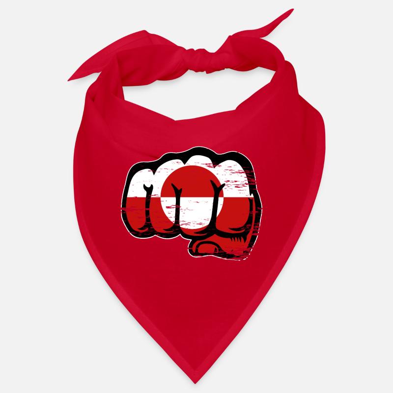 Poing du drapeau du Groenland utilisé Bandana