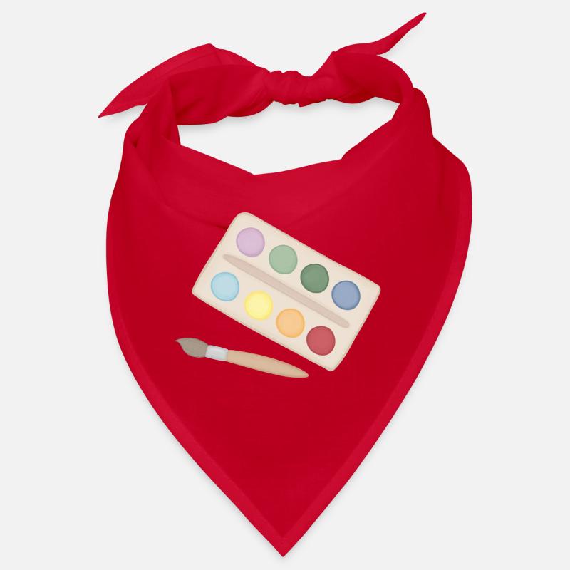 Watercolor Palette Magic Bandana