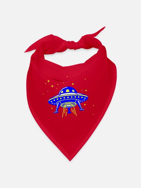 UFO – Visit from another galaxy - Bandana - red - Front