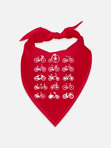 Fahrrad rad räder radl - Bandana - Rot - Vorne