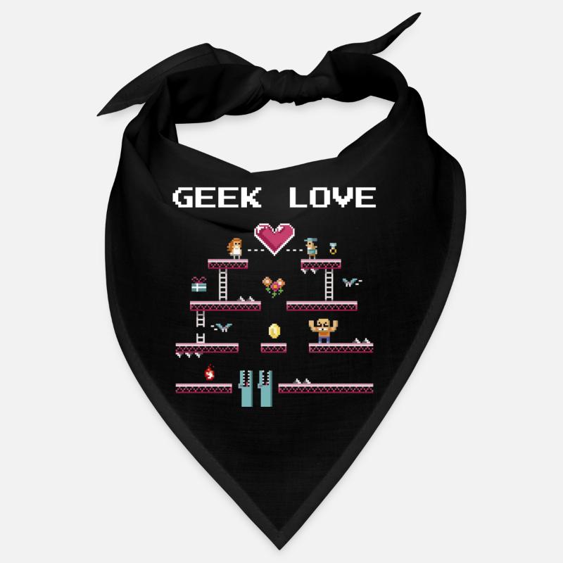 Geek Love Retro Pixel Bandana