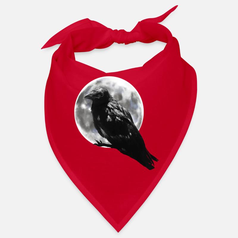 Corbeau pleine lune Bandana