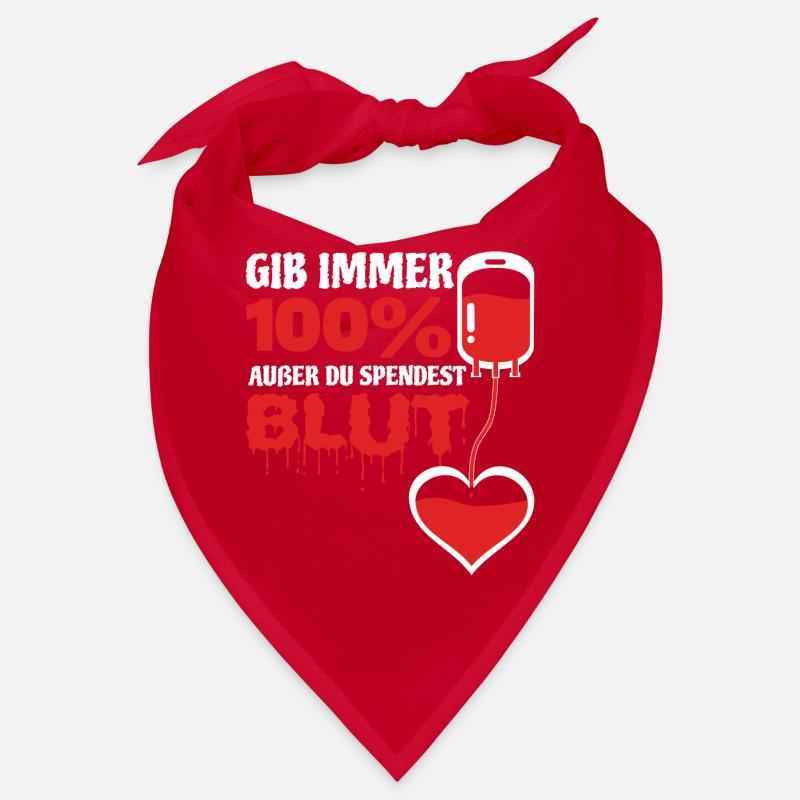 Spende Blut Blutspendedienst Blutspender Geshenk Bandana