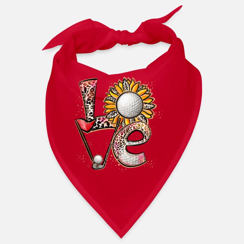 Love Golf Player Golfing Bandana