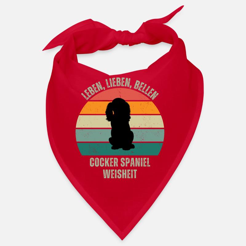 Leben Lieben Bellen, Cocker Spaniel Weisheit Bandana