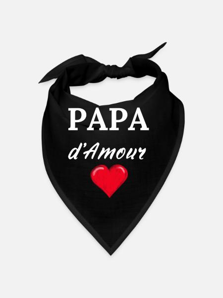 PAPA d'Amour - Bandana - Schwarz - Vorne