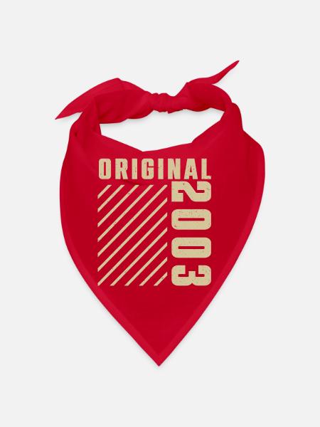 Original 2003 Authentic 2003 Vintage Bursdag - Bandana - rouge - Devant