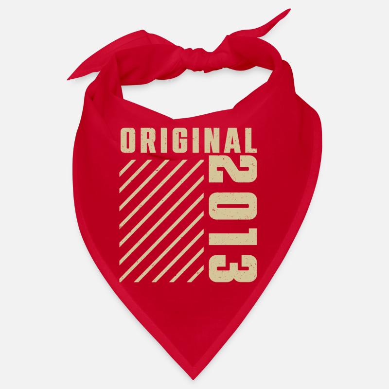 Original 2013 Authentic 2013 Vintage Bursdag Bandana