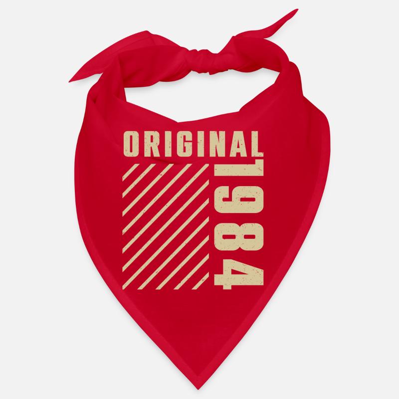 Original 1984 Authentic 1984 Vintage Bursdag Bandana