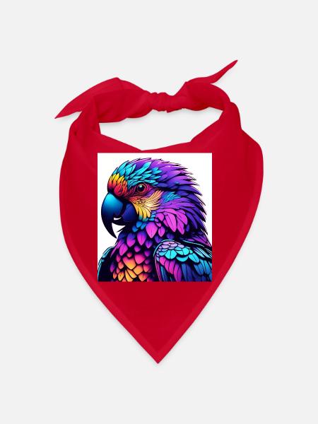 Colorful Era Illuminated Art - Bandana - red