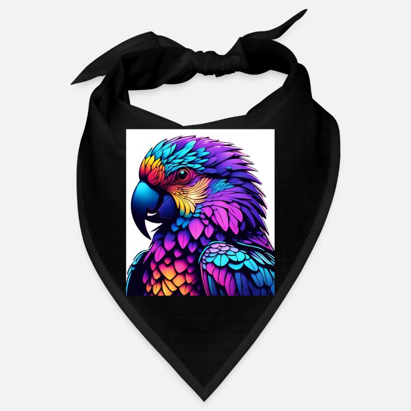 Bunter Ara Illuminierte Kunst Bandana