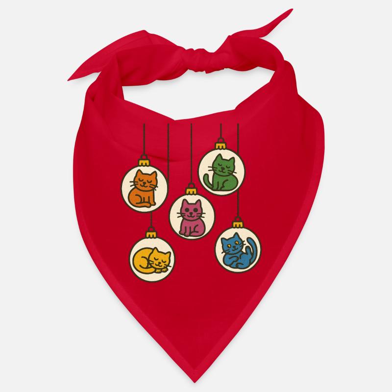 Five Cat Bauble Parade Bandana