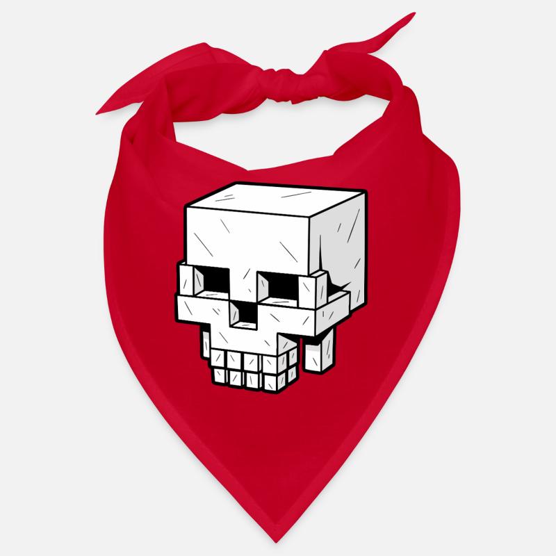 Style crâne en blocs Pixel Look Bandana
