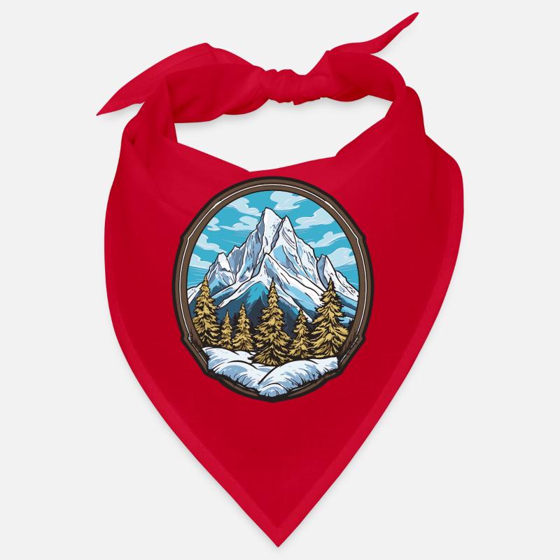 Alpine Mountain Panorama Badge Bandana