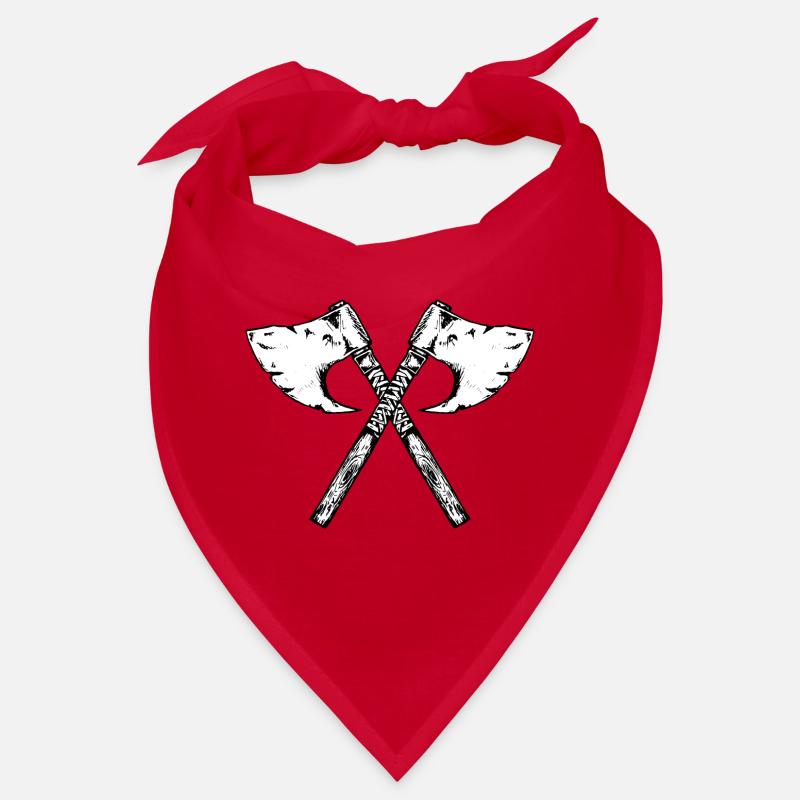 Viking ax, drawn greeting Bandana