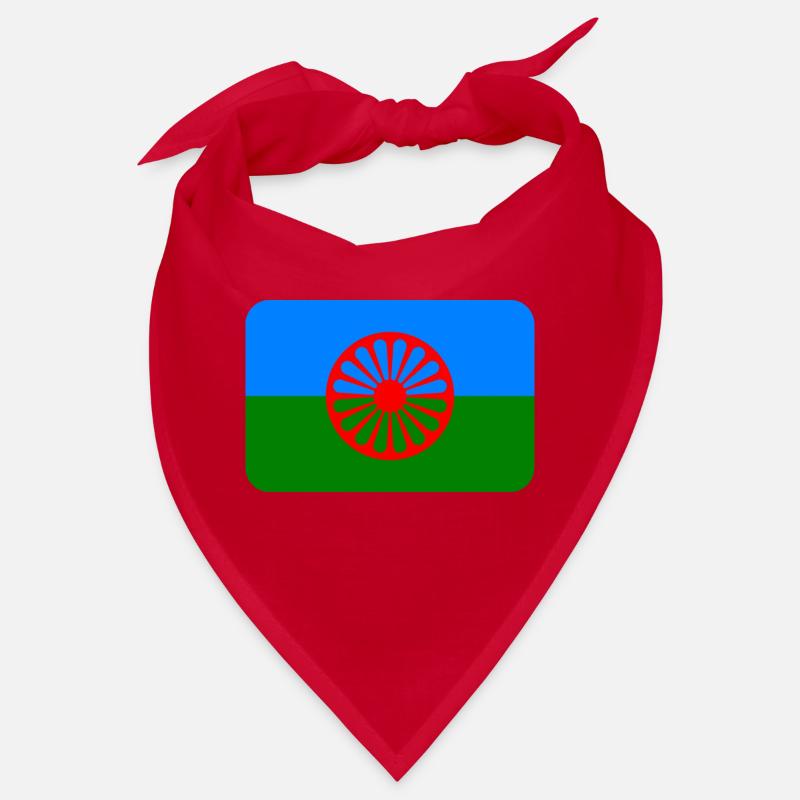 ROMANI FLAG round corner 400 dpi Bandana