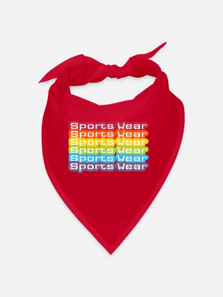 Sports Wear Rainbow two - Bandana - red - Front